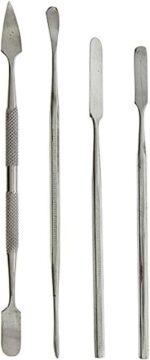Stainless Steel Spatula Set with Knurled Handles