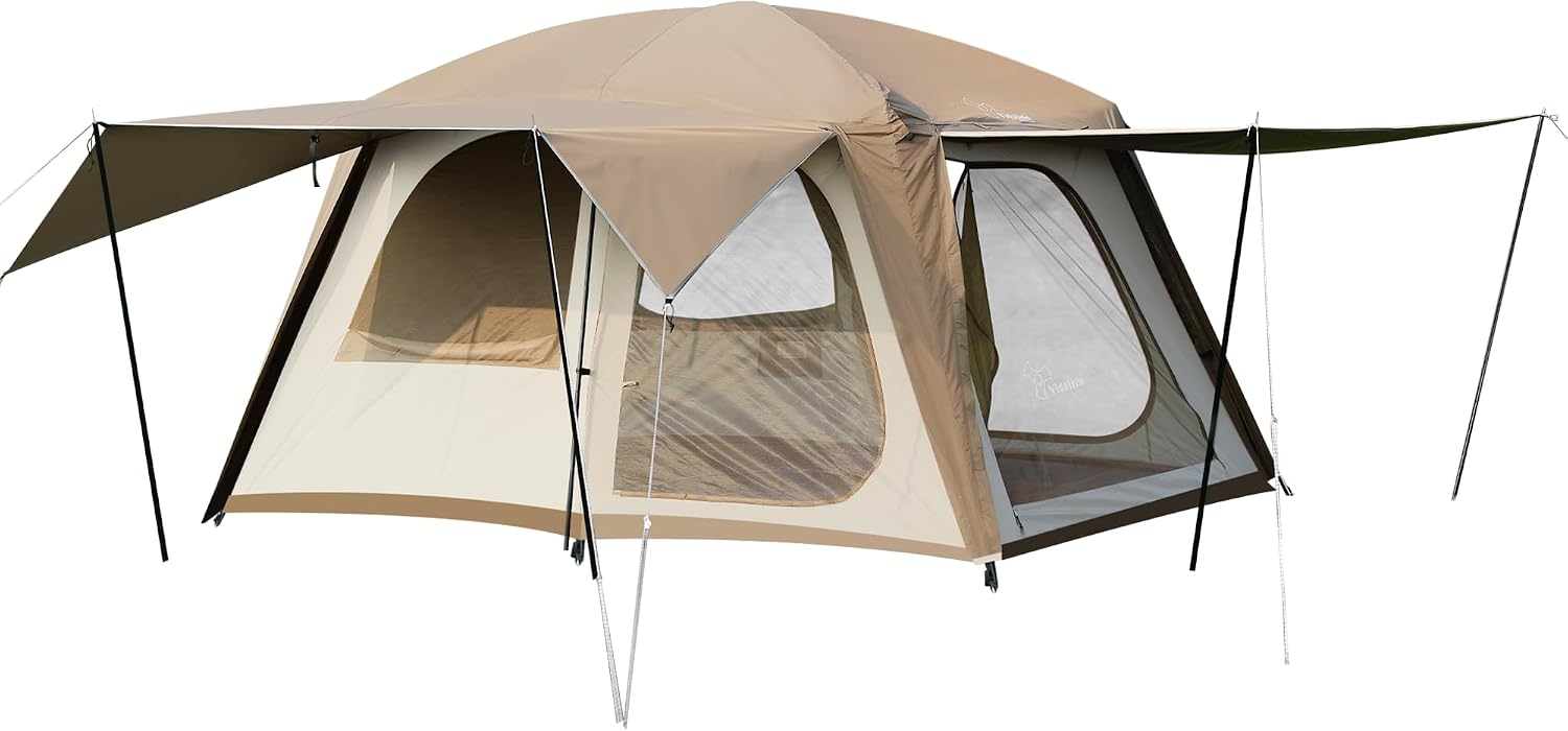 610GeTKA1ZL._AC_SL1500_.jpg 4 to 6 Person Tent with 2 Room Divider and PU1500mm - Image 1
