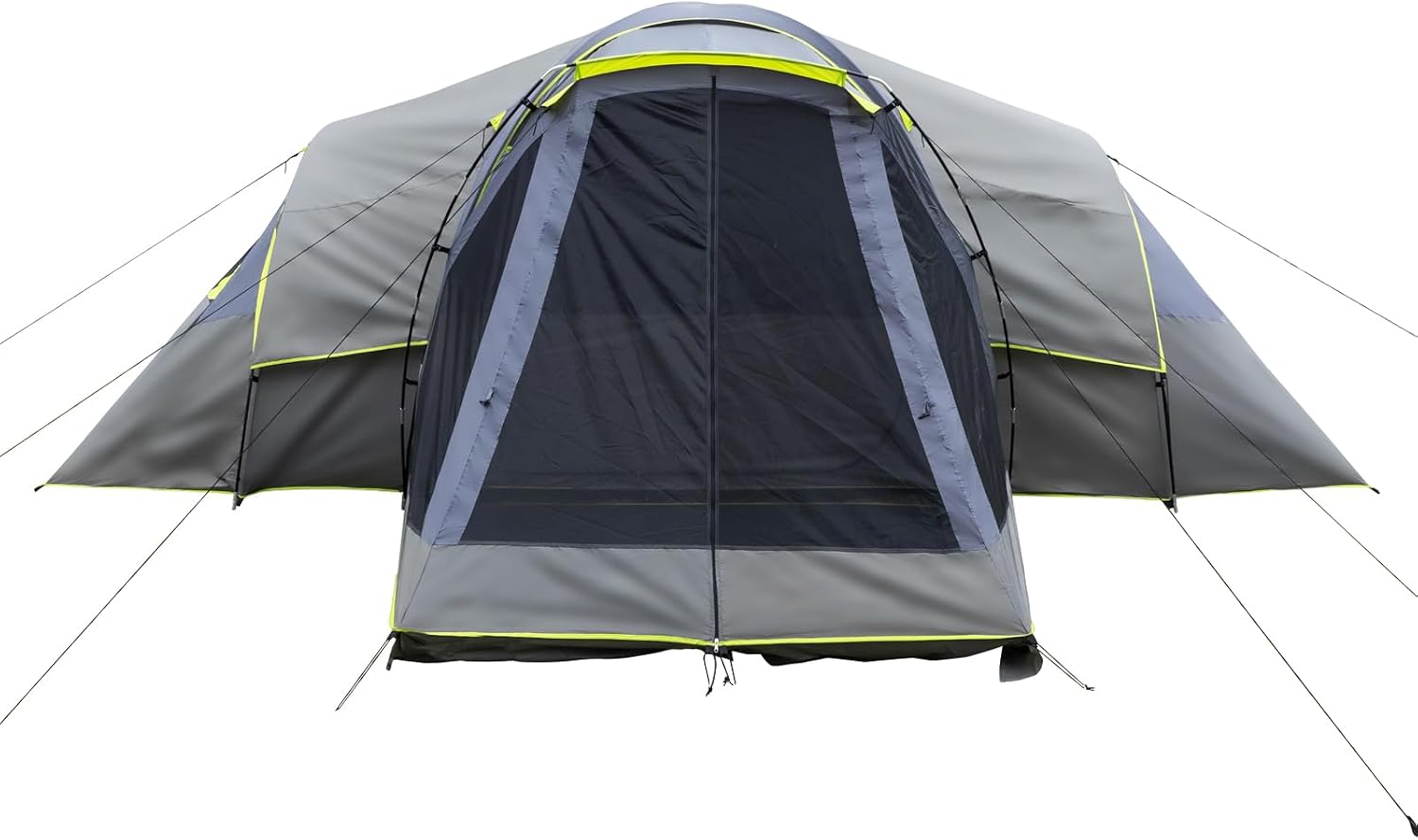 610hb3WnynL._AC_SL1500_.jpg 10 Person Family Tent with 3 Room Dividers and Gear Loft - Image 1