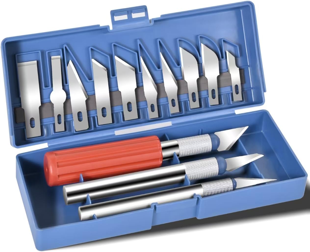 61fIHjGR6L._AC_SL1280_.jpg Craft Knife Set with Multiple Handles and Hard Case - Image 1