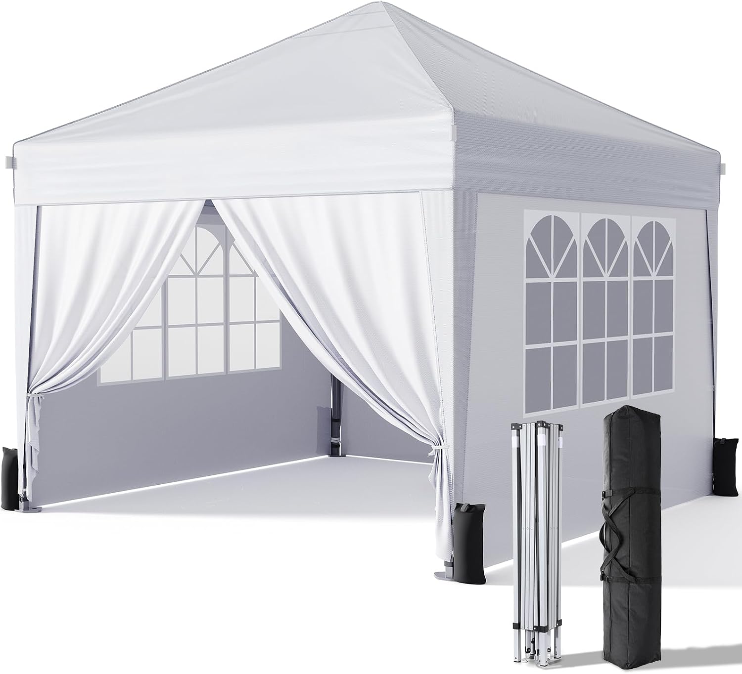 61gO0sAktDL._AC_SL1500_.jpg 10x10 Canopy with Removable Sidewalls and UV Resistant Fabric - Image 1