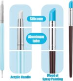 Silicone Clay Sculpting Tools with Wooden Handles - Image 2