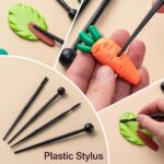 Polymer Clay Sculpting Tool Set with Storage Bag - Image 2