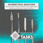 Stainless Steel Spatula Set with Knurled Handles - Image 2