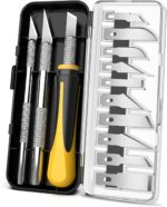 Craft Knife Set with Assorted Blades and Storage Case