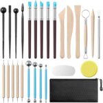 Polymer Clay Tool Kit with Wooden Handles