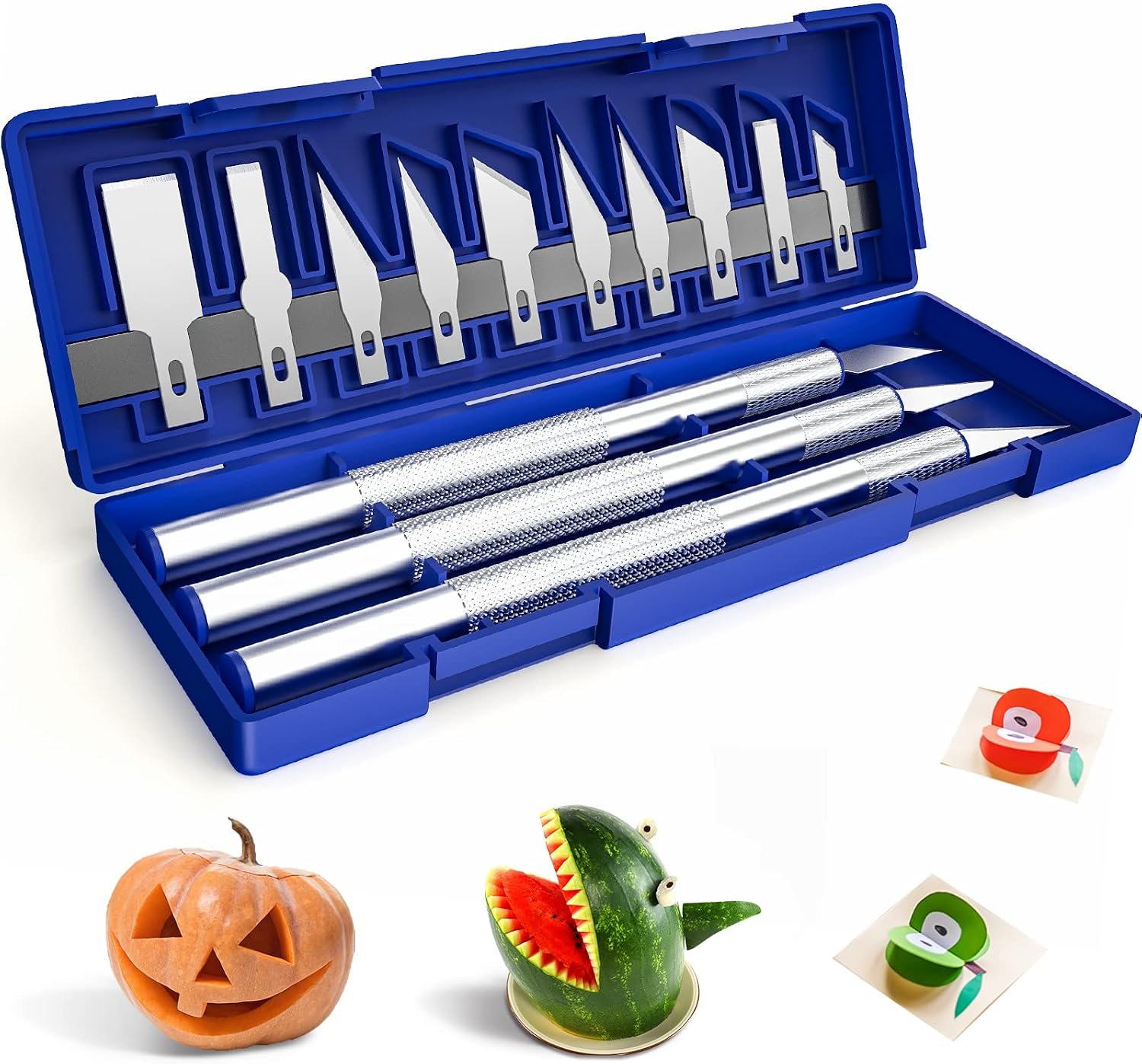 71rVx-GBkML._AC_SL1500_.jpg Precision Craft Knife Set with Storage Case - Image 1