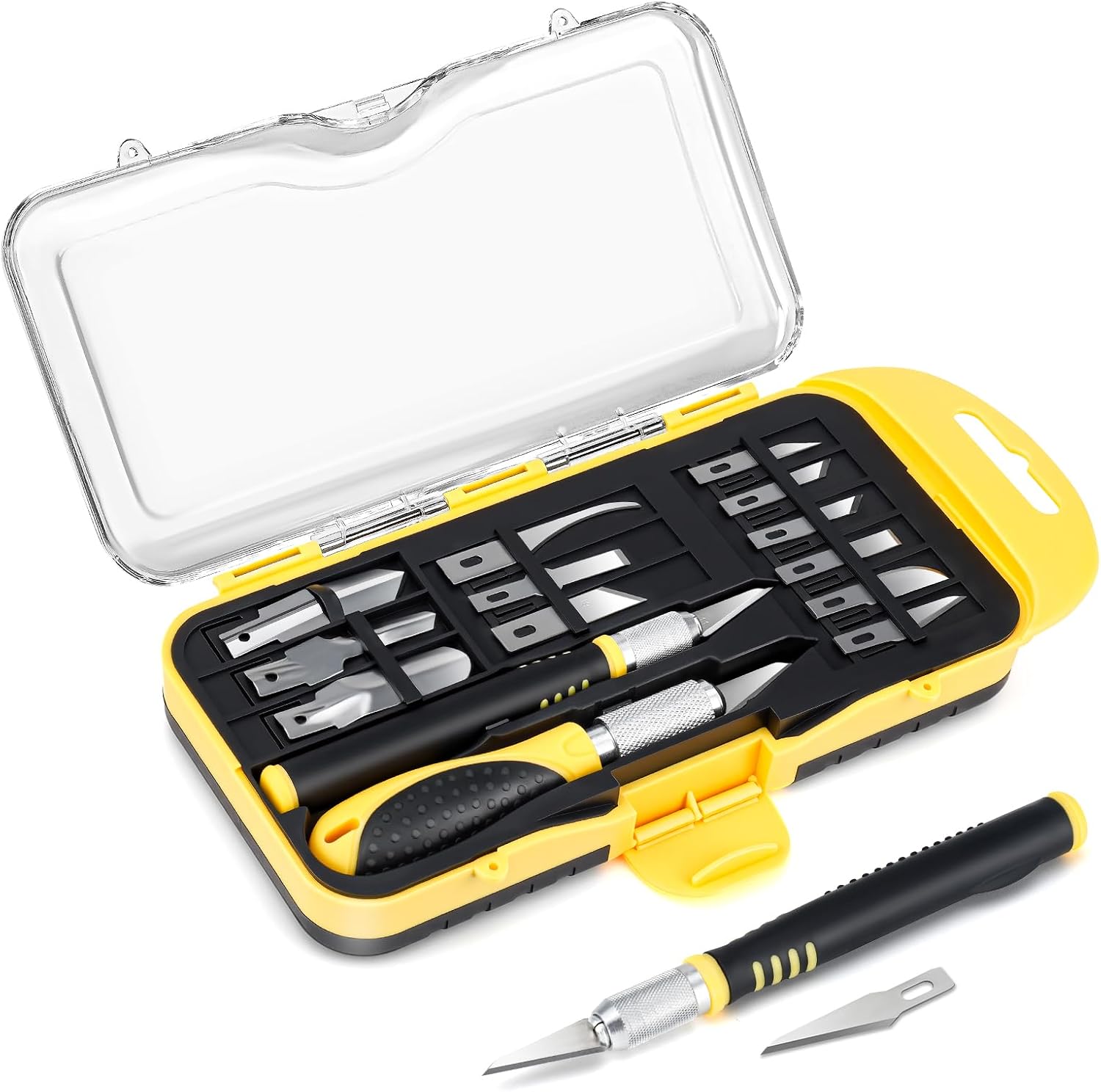 71rm12g2MvL._AC_SL1500_.jpg Craft Knife Set with Blades and Storage Case - Image 1