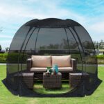 10x10x7 Pop Up Screen Tent with 4 Sided Mesh and Sandbags