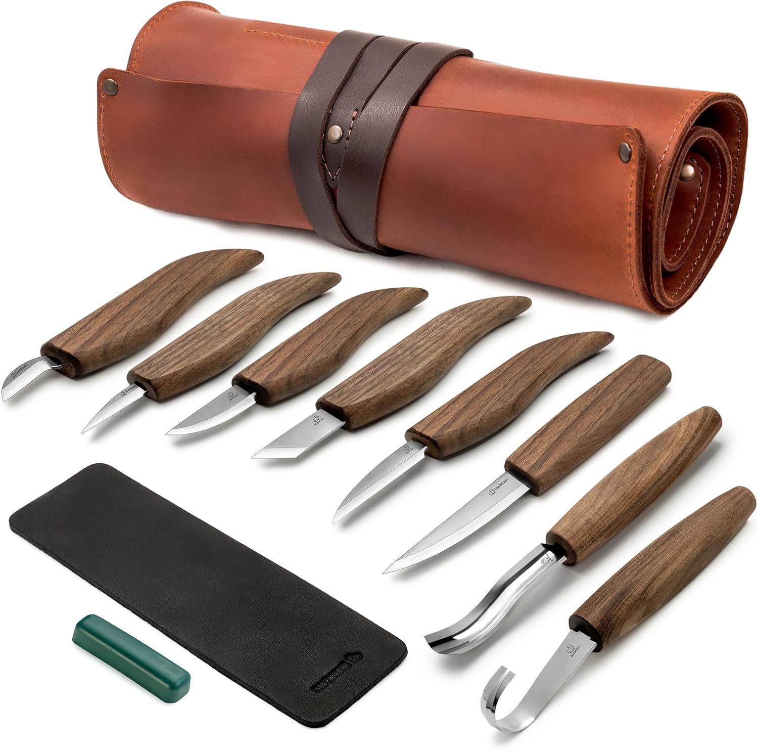 81K95y1KVwL._AC_SL1500_.jpg Wood Carving Knife Set with Walnut Handles - Image 1