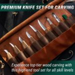 Wood Carving Knife Set with Walnut Handles - Image 2